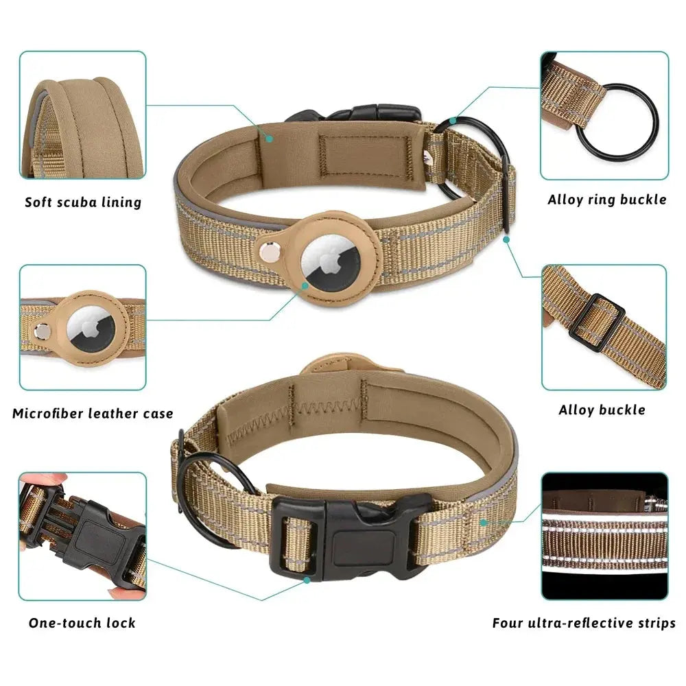 Air tag Case Leather Dog/Cat Collar for Apple Air tags Location My Store