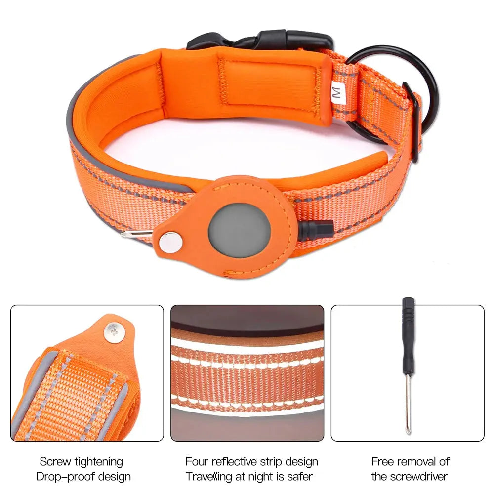 Air tag Case Leather Dog/Cat Collar for Apple Air tags Location My Store