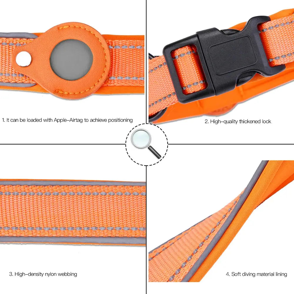 Air tag Case Leather Dog/Cat Collar for Apple Air tags Location My Store