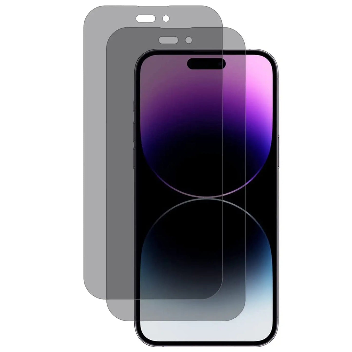 2Pcs Privacy Screen Protectors Tempered Glass Screen Film Full Coverage Screen Protector Eggracks by Global Phoenix
