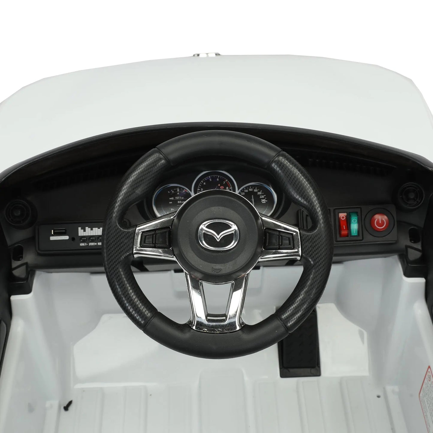 Licensed MAZDA MX-5 RF,12V Kids ride on car 2.4G W/Parents Remote Control,electric car for kids,Three speed adjustable,Power display, USB,MP3 ,Bluetooth,LED light,Two-point safety belt FX070