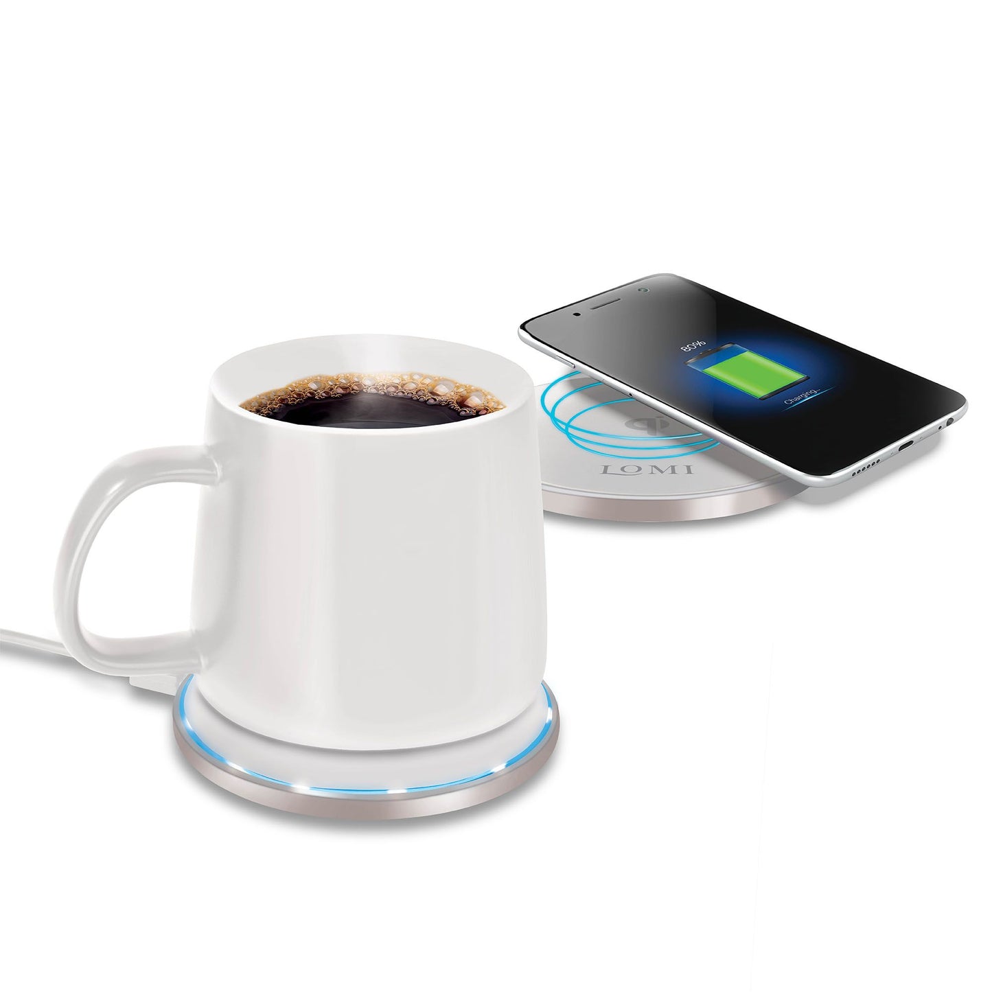 2-In-1 Smart Mug Warmer and QI Wireless Charger - Gee-Commerce, LLC