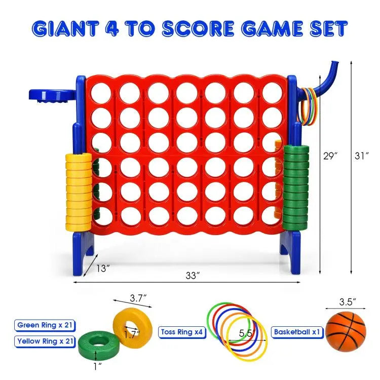 2.5 Feet 4-to-Score Giant Game Set - Gee-Commerce, LLC