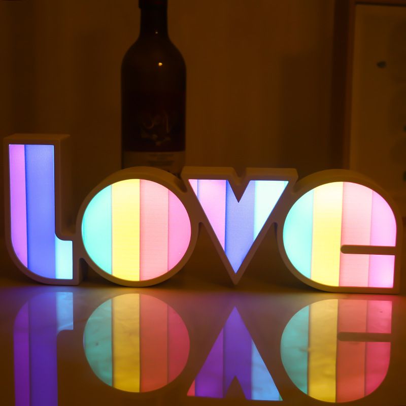 LOVE Letter Led Light For Propose Proposal And Engagement Wedding Party Stage Background Valentine's Day Decor Home Outdoor Lamp - Gee-Commerce, LLC