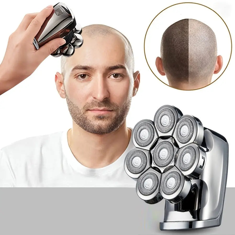 Electric Head Hair Shaver with an LED Display Doba