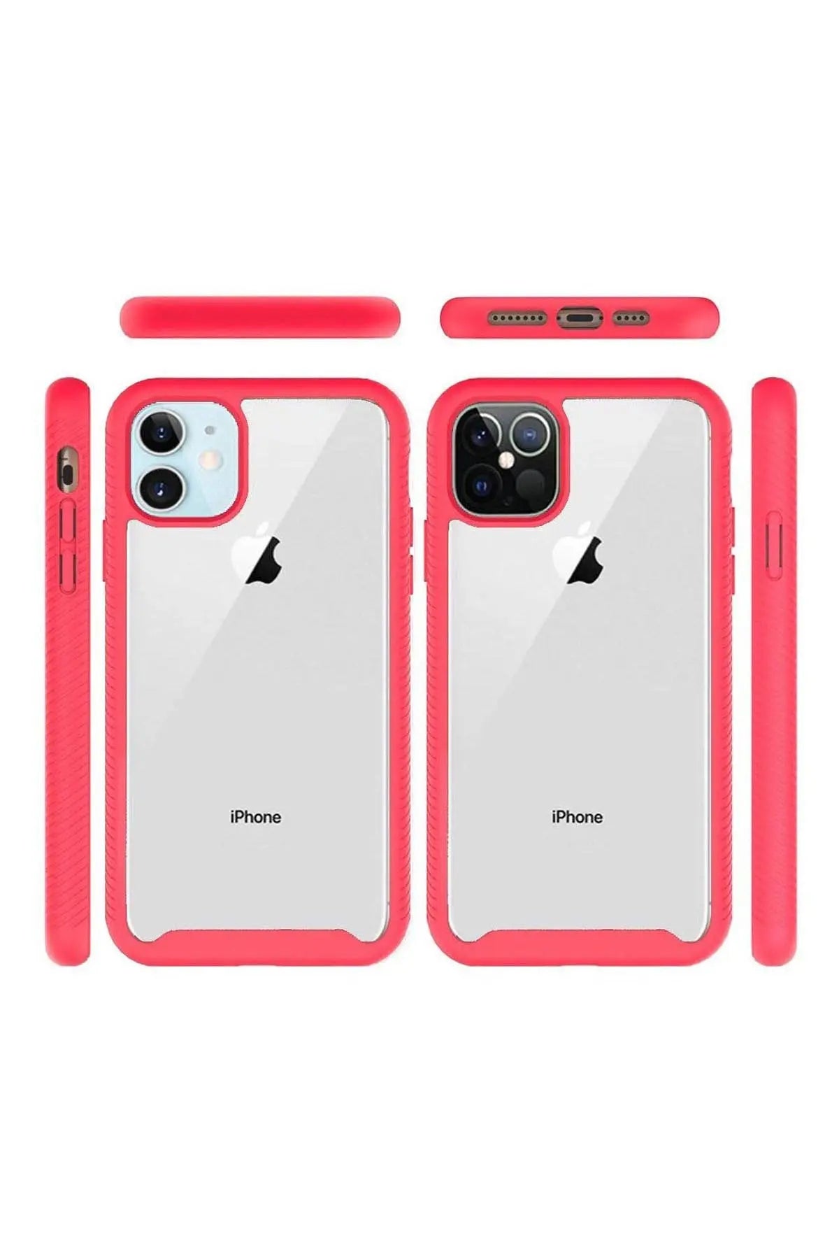 iPhone 12/Pro (6.1 ONLY) SHOCKPROOF TRANSPARENT CASE COVER Riah Fashion