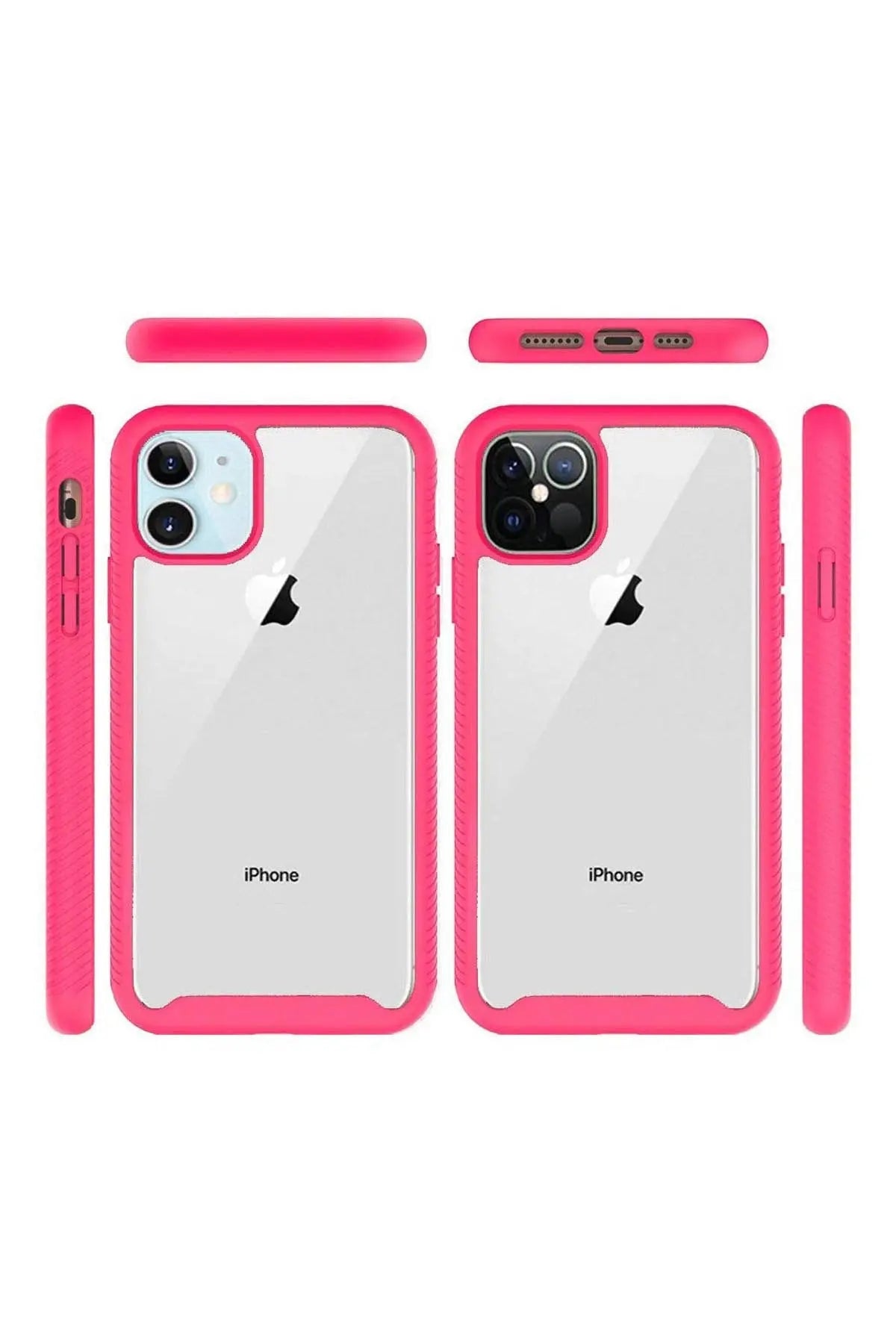 iPhone 12/Pro (6.1 ONLY) SHOCKPROOF TRANSPARENT CASE COVER Riah Fashion