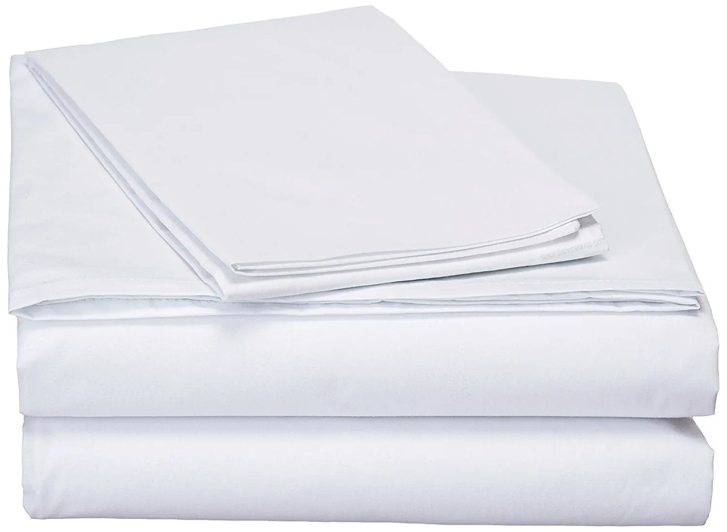 DaDa Bedding White Flat Sheet & Pillow Cases Set DaDa Bedding Collection