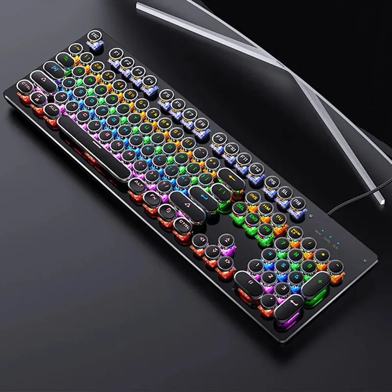 Retro Punk Mechanical Gaming Keyboard - Wired My Store