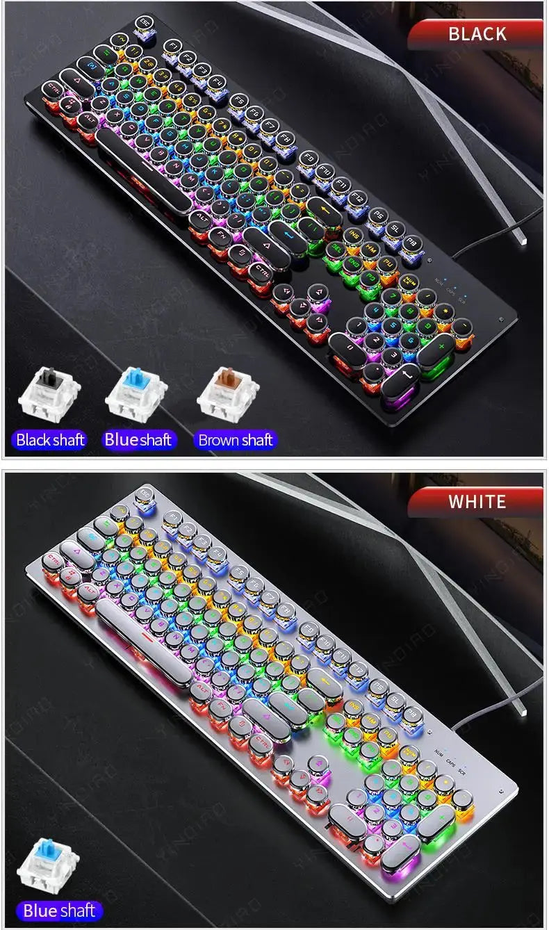 Retro Punk Mechanical Gaming Keyboard - Wired My Store