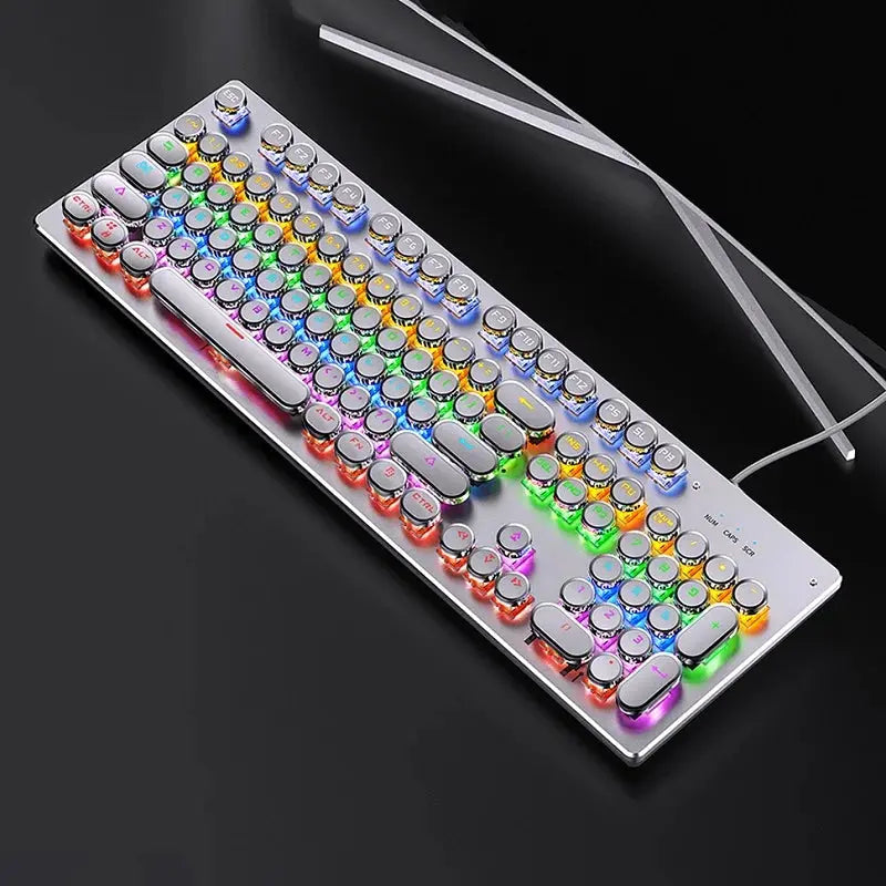 Retro Punk Mechanical Gaming Keyboard - Wired My Store