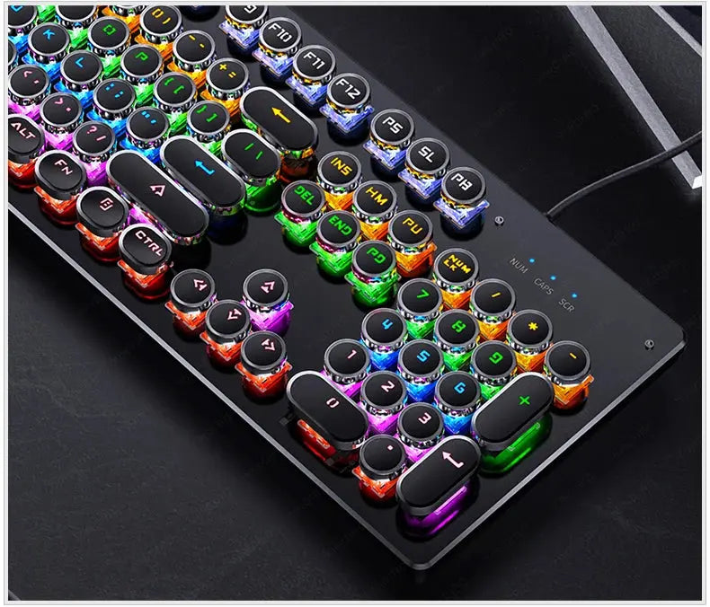 Retro Punk Mechanical Gaming Keyboard - Wired My Store