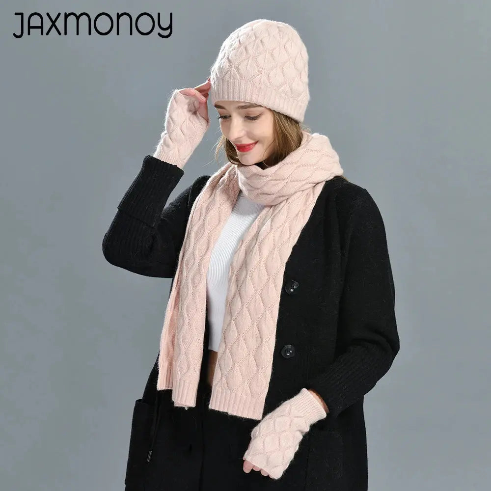 Winter Beanie Hat Scarf Set for Women My Store