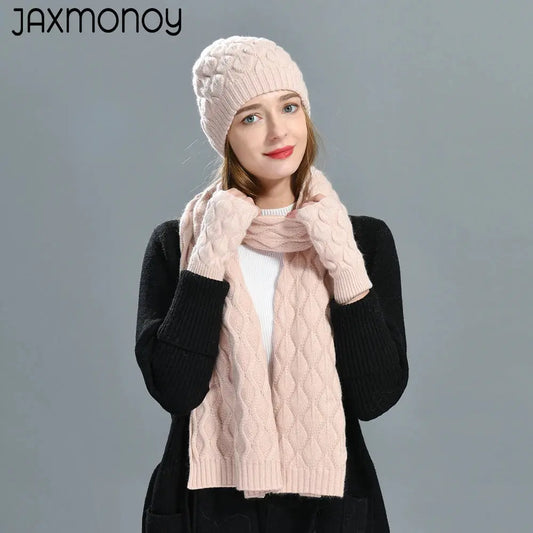 Winter Beanie Hat Scarf Set for Women My Store