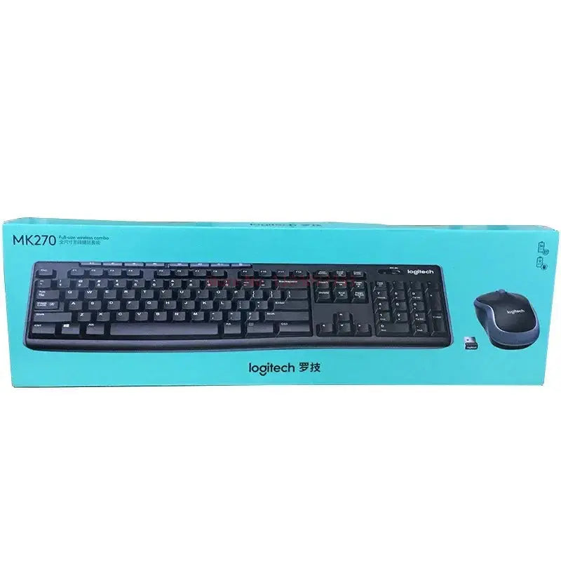 Logitech Mk270 1000dpi Optoelectronic Wireless Keyboard Mouse Combos Set & Mk275 Desktop Keyboard And Mouse Set For Home Office Logitech