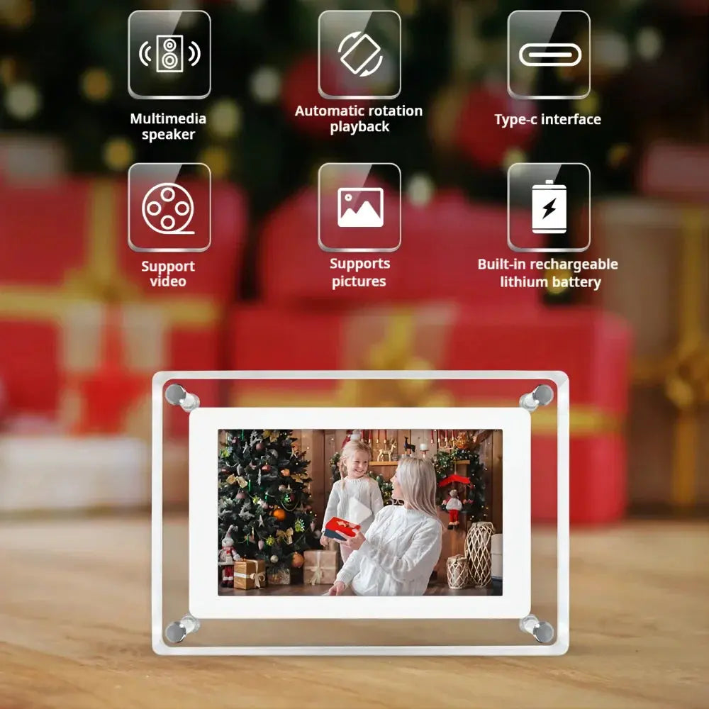 Acrylic Digital Photo Frame - Automatically Rotates Display IPS Screen 2G Memory AliExpress