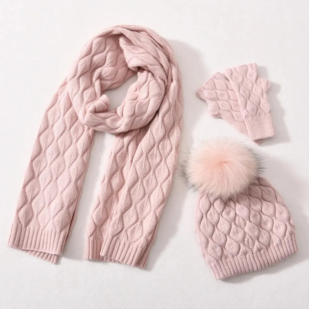 Winter Beanie Hat Scarf Set for Women My Store