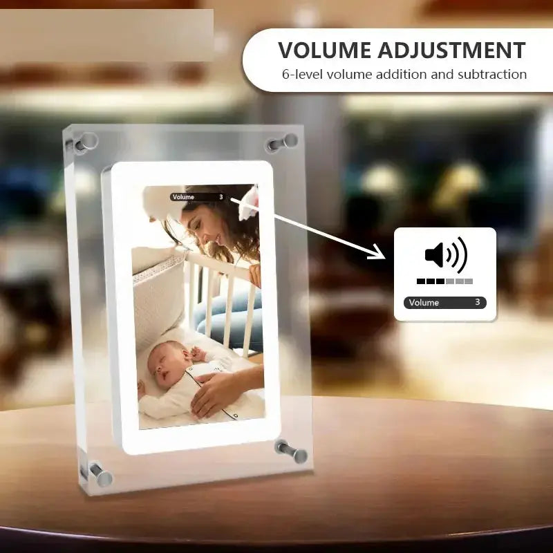 Acrylic Digital Photo Frame - Automatically Rotates Display IPS Screen 2G Memory AliExpress