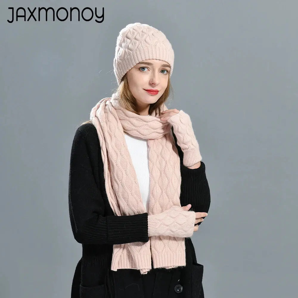 Winter Beanie Hat Scarf Set for Women My Store