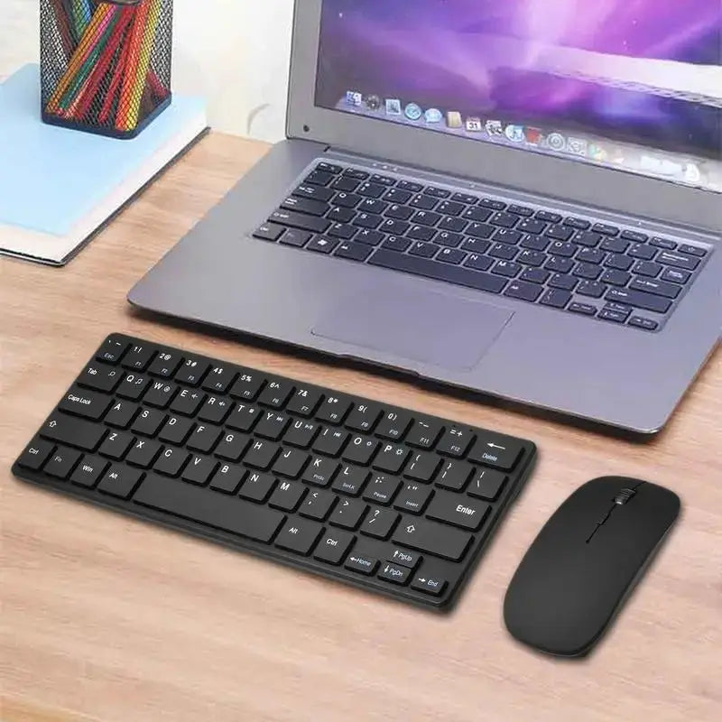 2.4G Wireless Keyboard and Mouse Combo - Black Rondaful