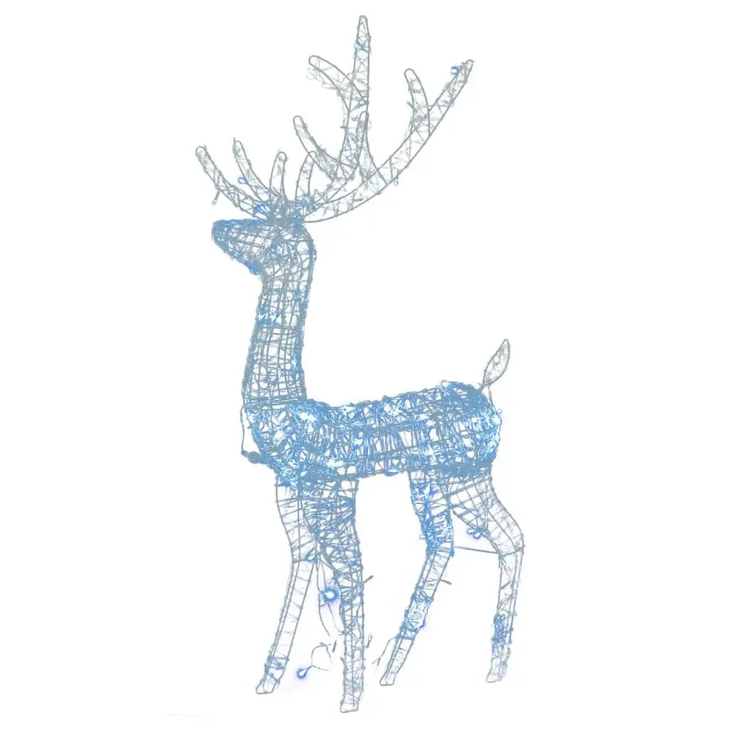 Acrylic Reindeer Christmas Decorations 2 pcs 47.2" Cold White Home Life Boutique