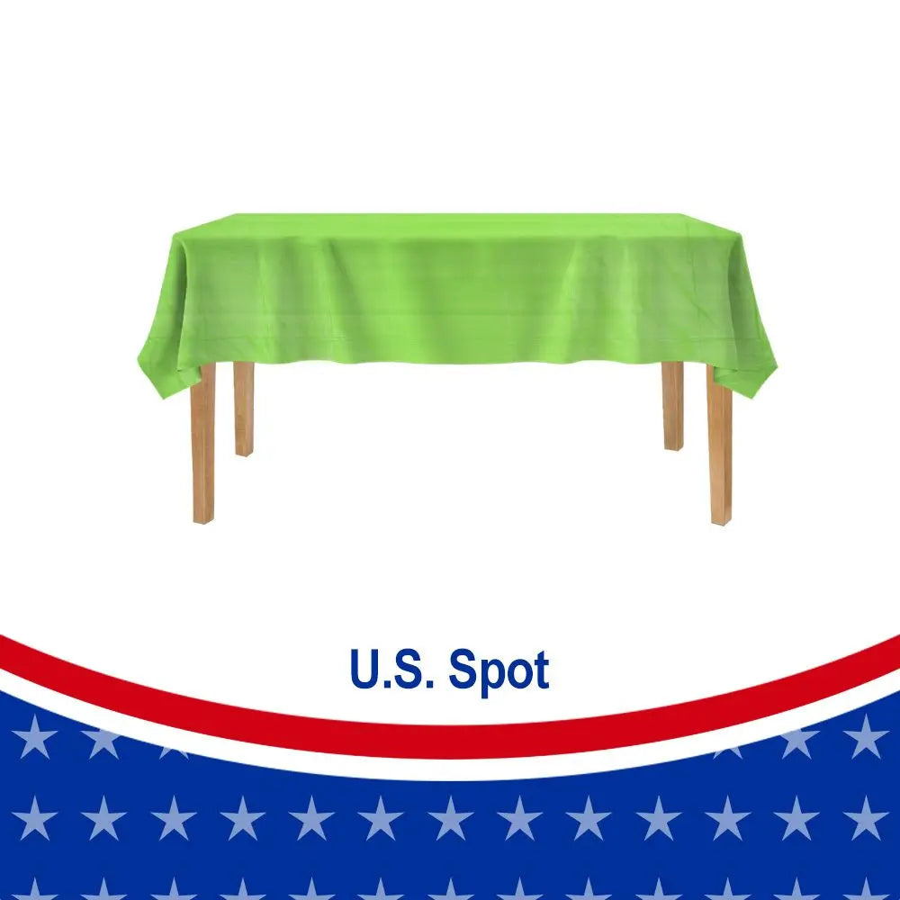 12 Pack Tablecloth Plastic - Rectangle Doba