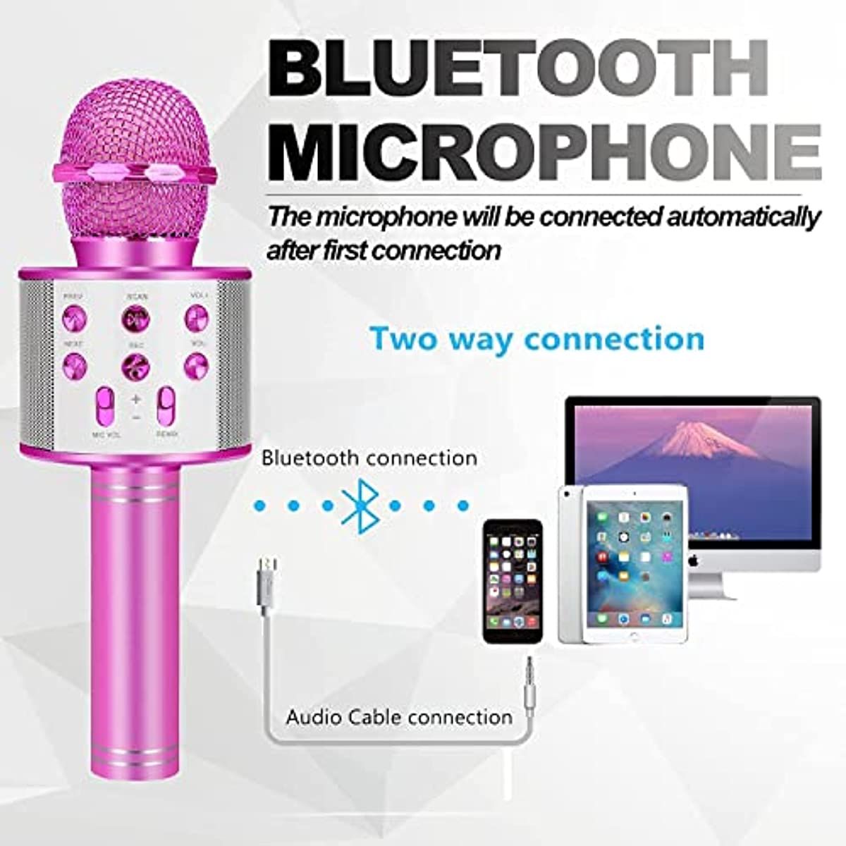 Kids Toys for 3-14 Year Old Girls and Boys Gifts; Karaoke Microphone Machine for Kids Toddler Toys Age 4-12; Christmas Birthday Valentine Gifts for 5 6 7 8 9 10 Year Old Teens kids - Gee-Commerce, LLC