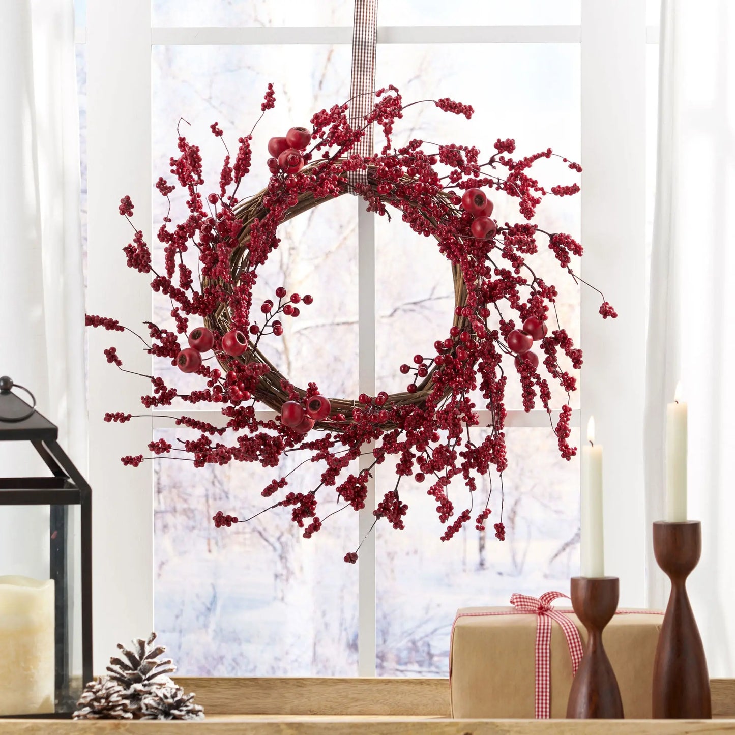 23.5" WP MIXED BERRY Wreath Orien Home