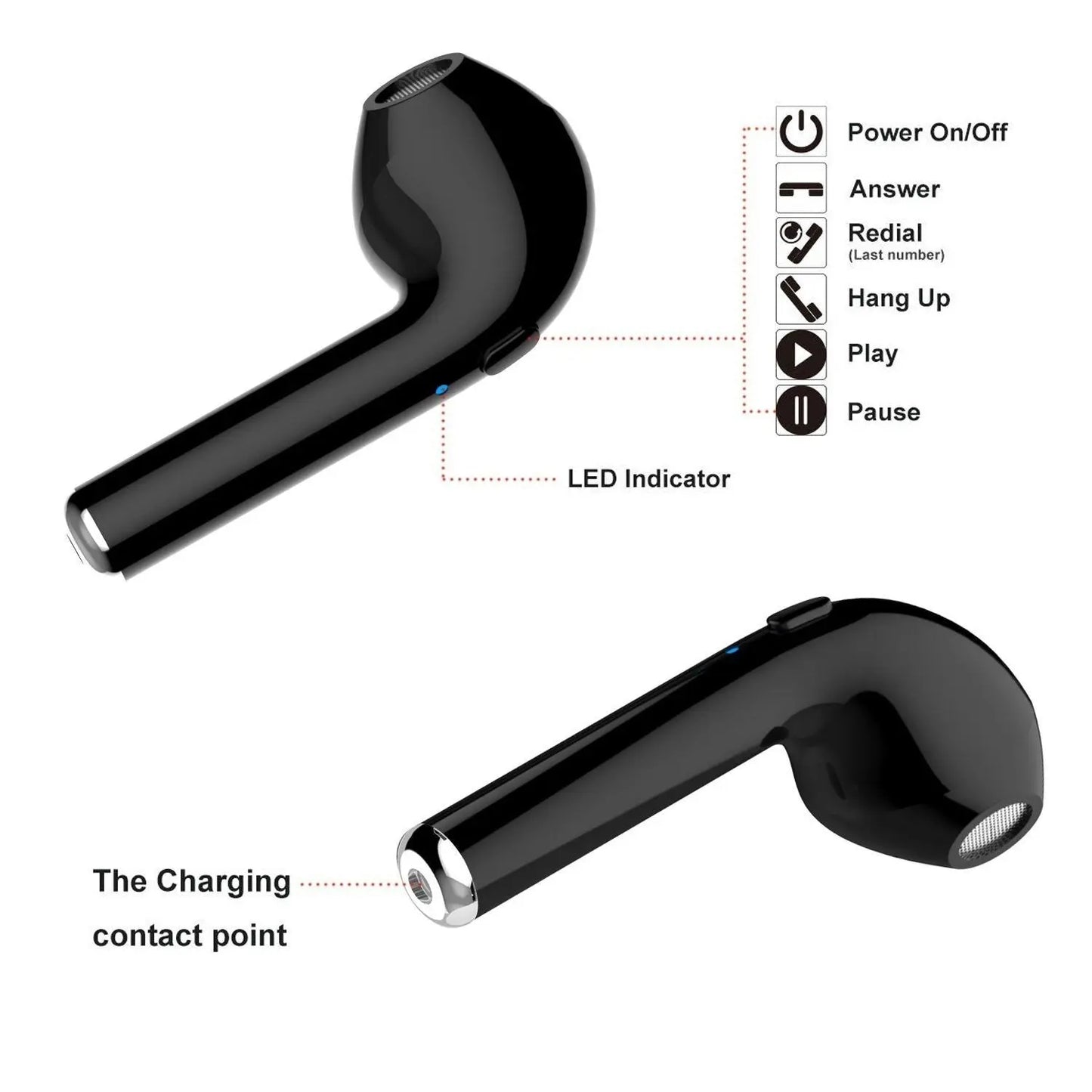 Dual Chamber Wireless Bluetooth Earphones With Charging Box Doba