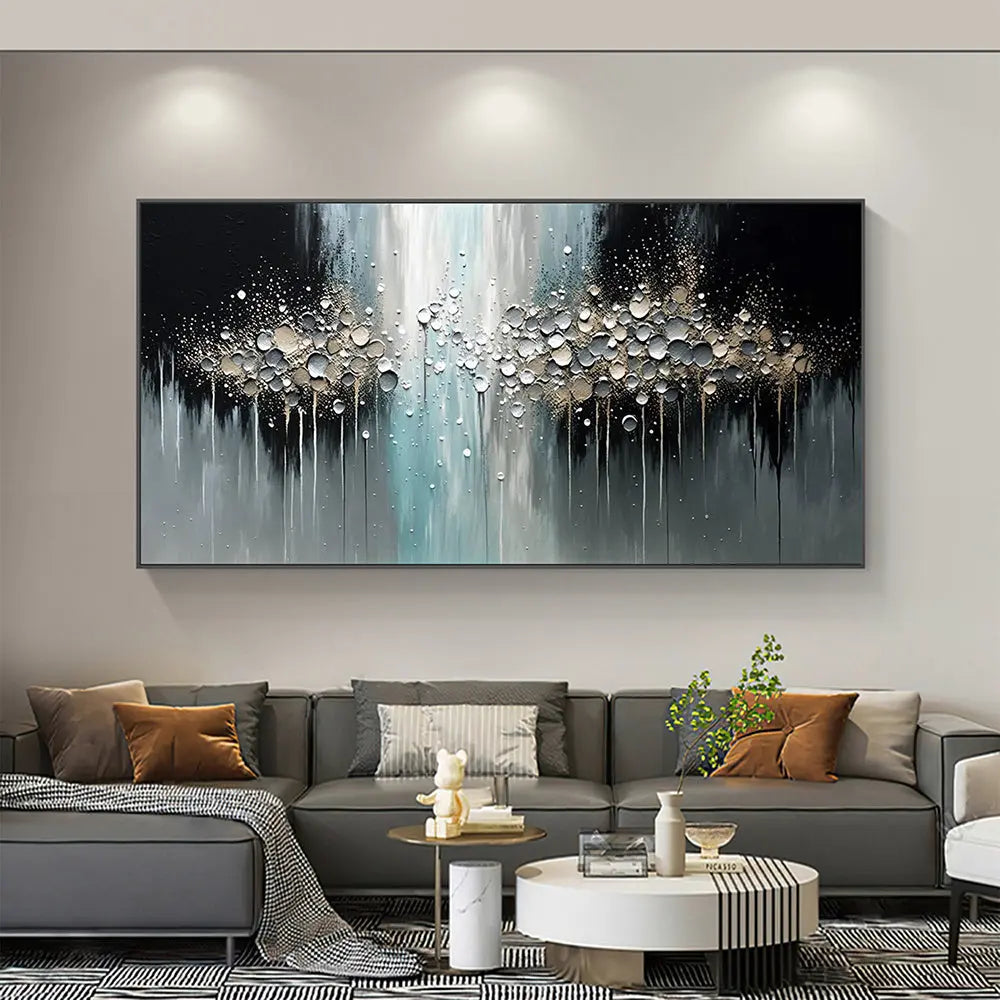 Handmade Single Oil Painting Abstract Texture Oil Painting on Canvas - Minimalist Art for a Modern Living Room Decor Doba