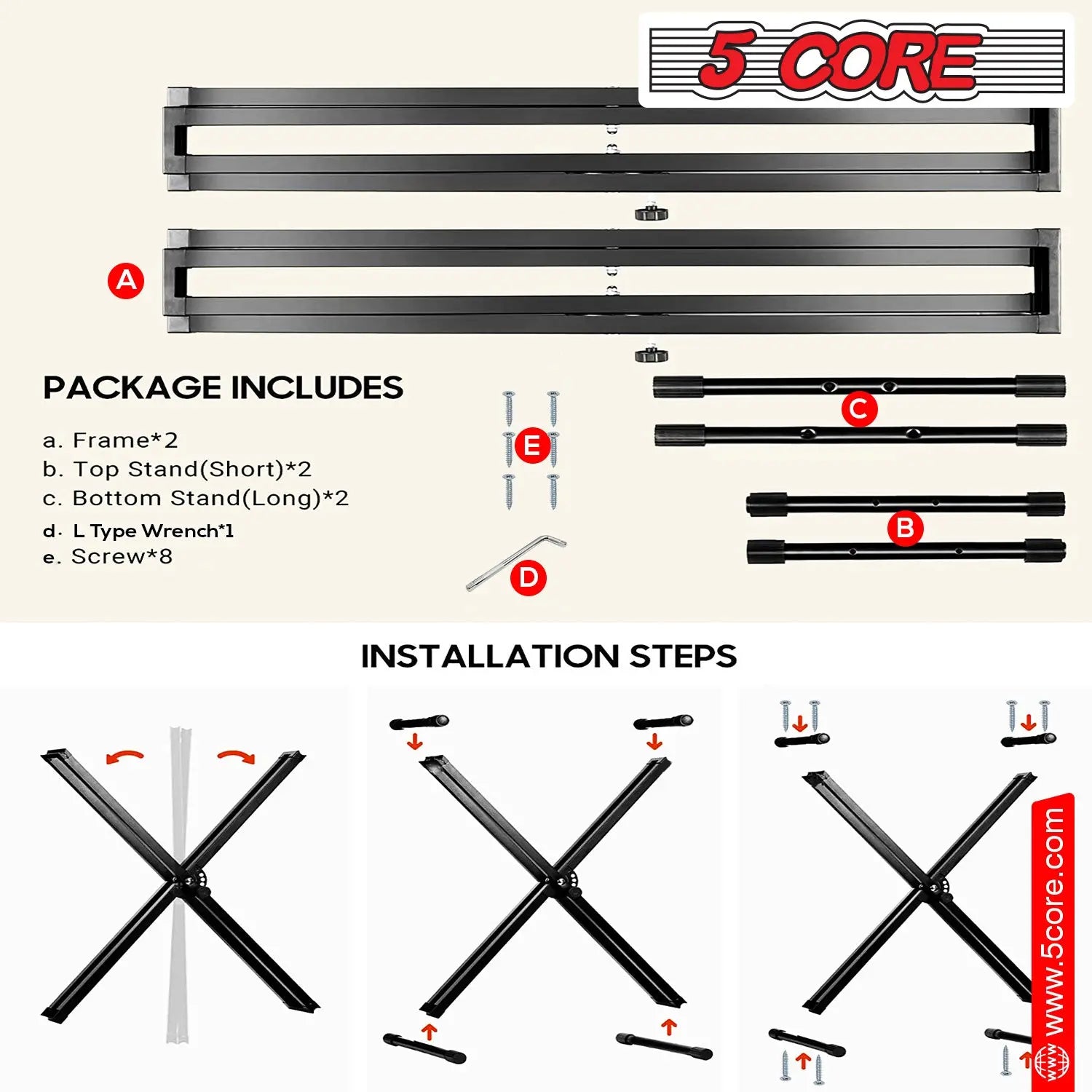 5 CORE Piano Keyboard Stand 5 Core