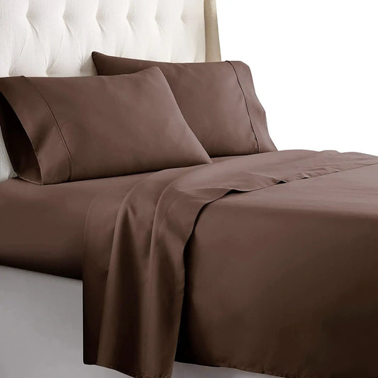 Full Size Sheets Set - Bedding Sheets & Pillowcases w/ 16 inch Deep Pockets - 4 Piece 1800 Series Doba