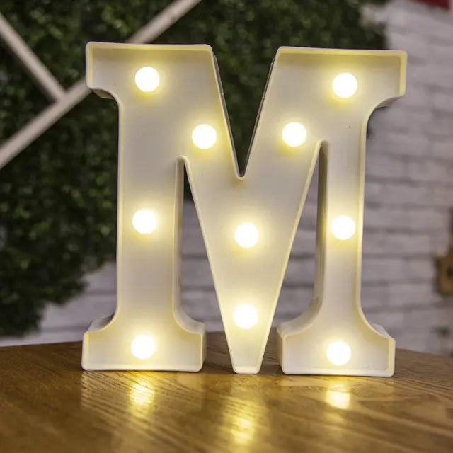 Alphabet & Number LED Light Decoration Nice Store