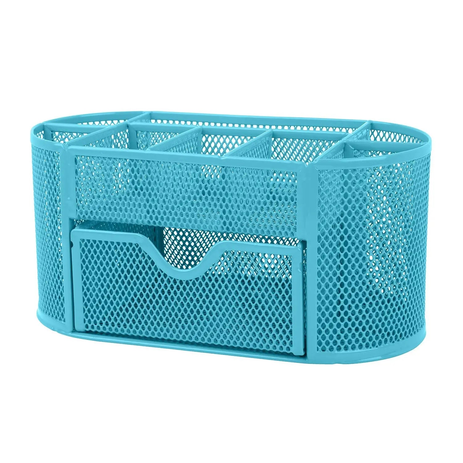 Metal Mesh Pencil Holders Desk Organizer with 9 Compartment - Gee-Commerce, LLC