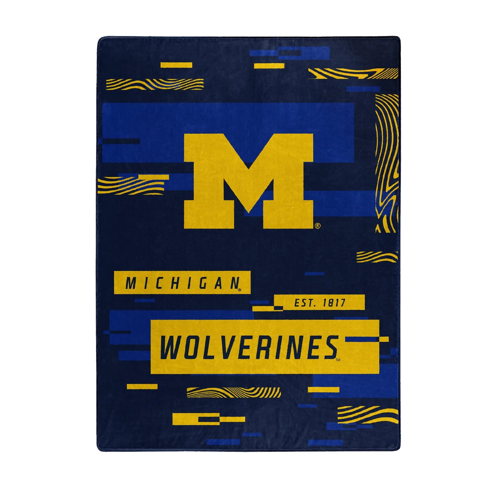 MICHIGAN OFFICIAL NCAA "Digitize" Raschel Throw Blanket; 60" x 80" The Northwest Company