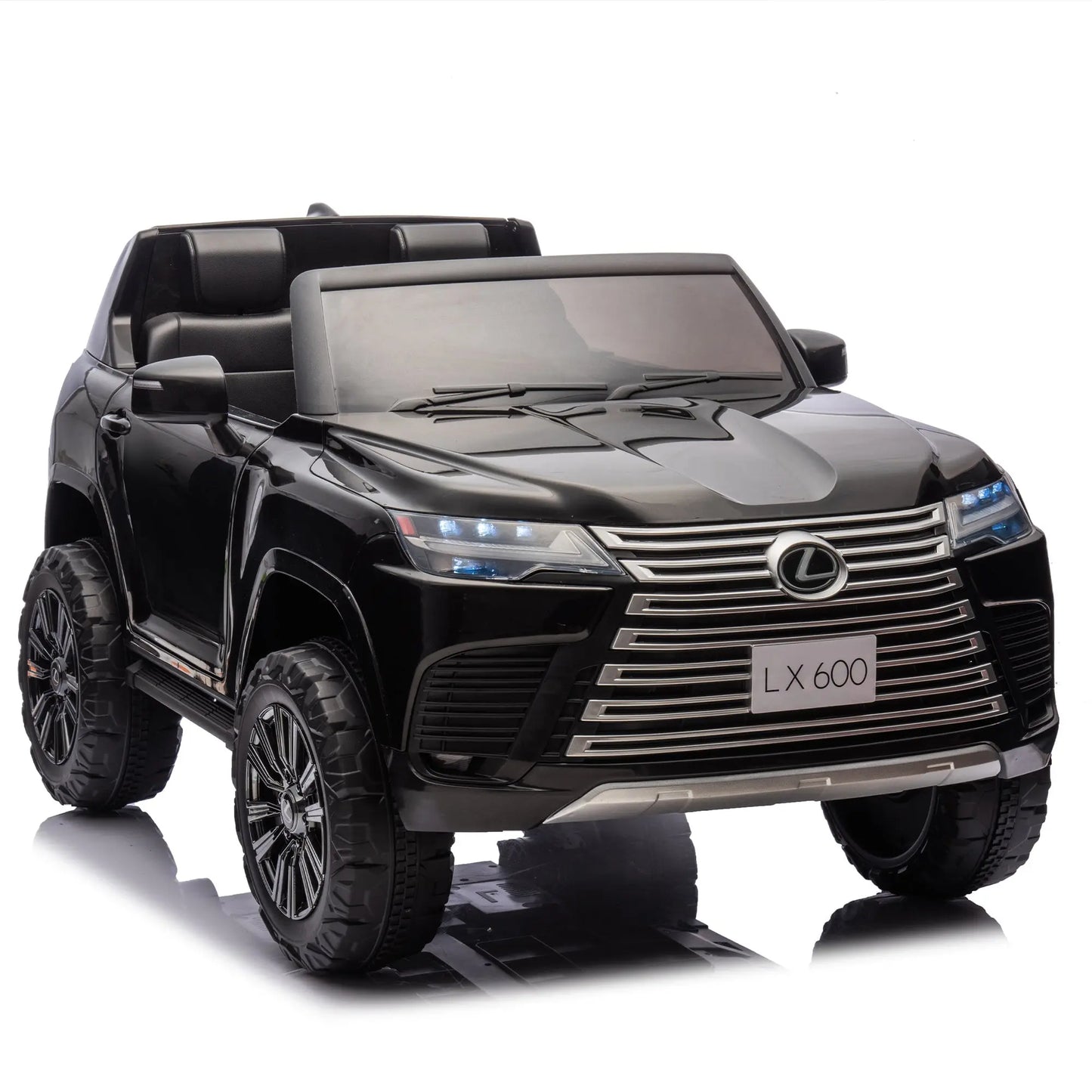 Licensed LEXUS LX600 24V Two-seater XXL Kids Ride On Car W/Parents Control,Seat width 20 inches,2WD,Four-wheel suspension,Bluetooth,MP3,Music,Power display,Speeds 1.86-3.11MPH For Kids. FX070