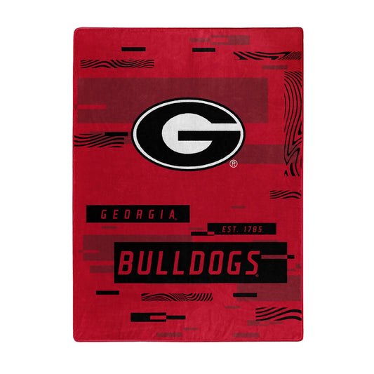 GEORGIA OFFICIAL NCAA "Digitize" Raschel Throw Blanket; 60" x 80" The Northwest Company