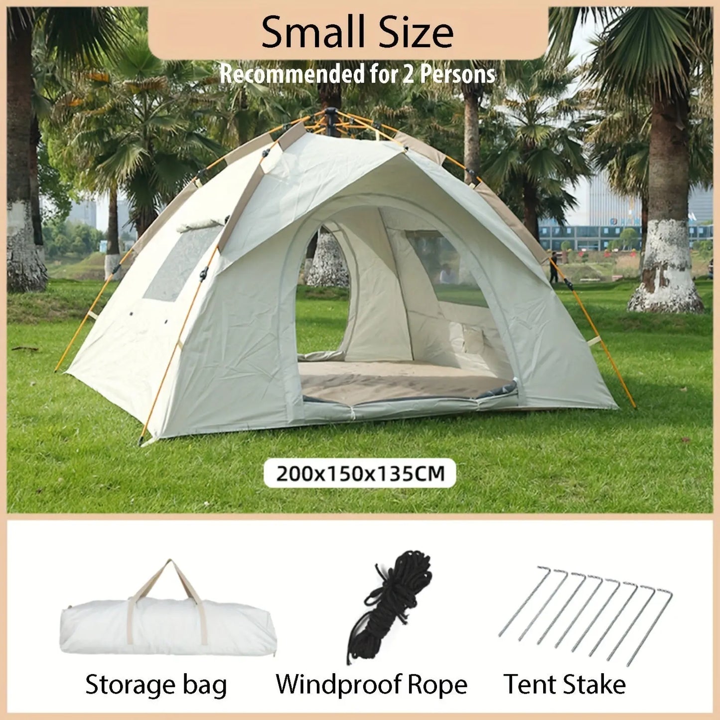 All-season portable folding camping tent - Gee-Commerce, LLC