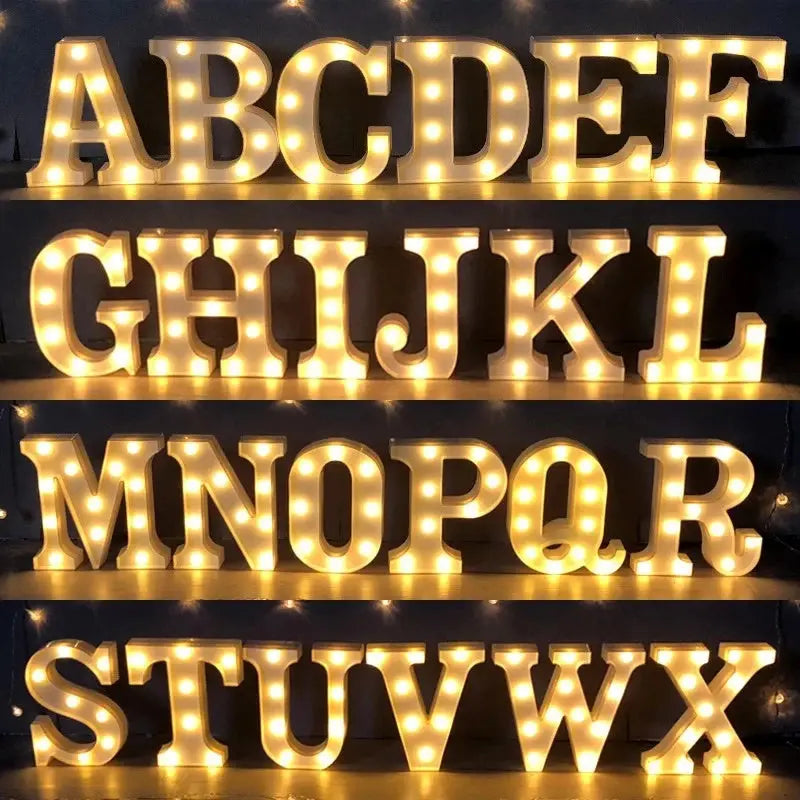 Alphabet & Number LED Light Decoration Nice Store