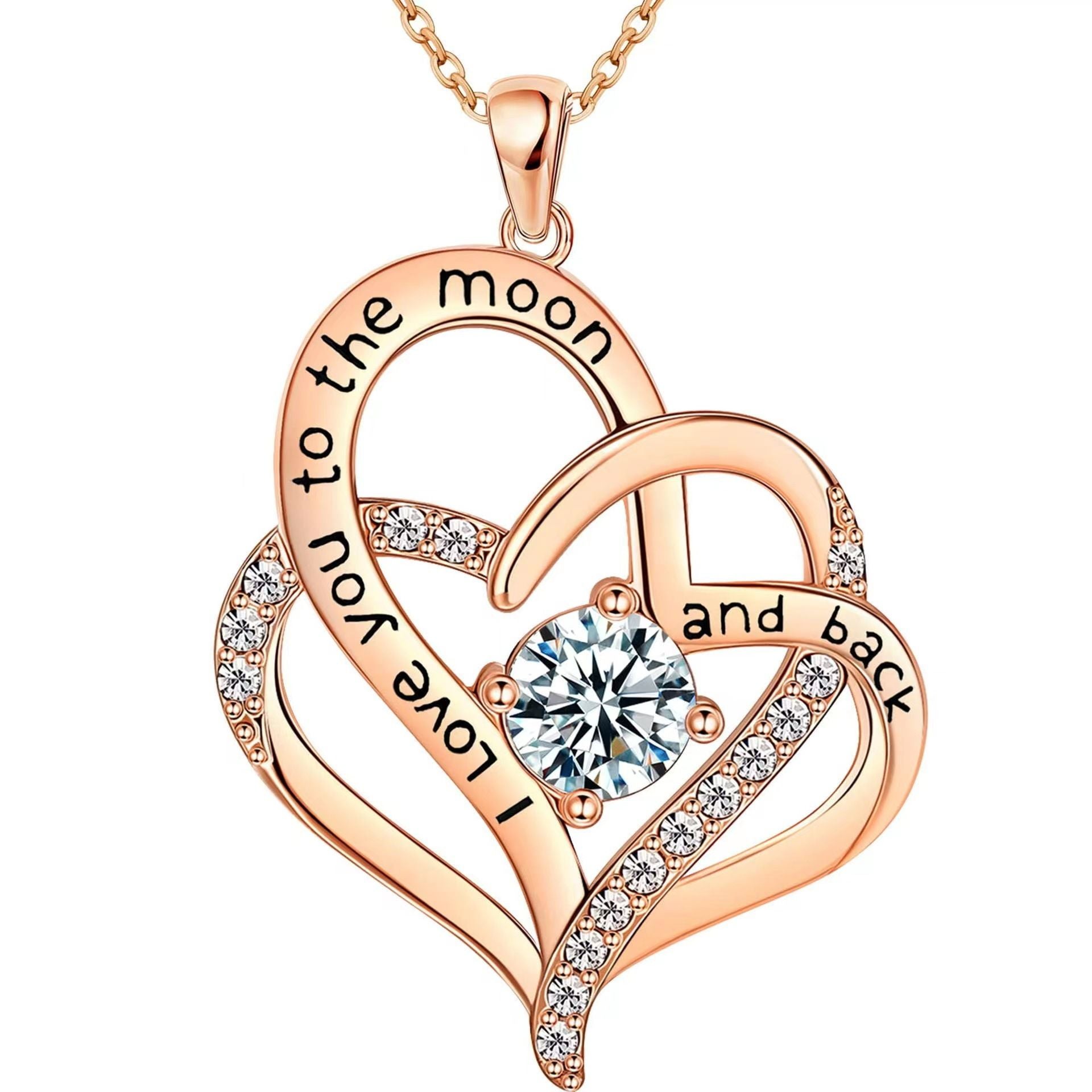 Forever Love Heart Pendant Necklaces for Women ;  Birthday Mother's Day Gift - Gee-Commerce, LLC