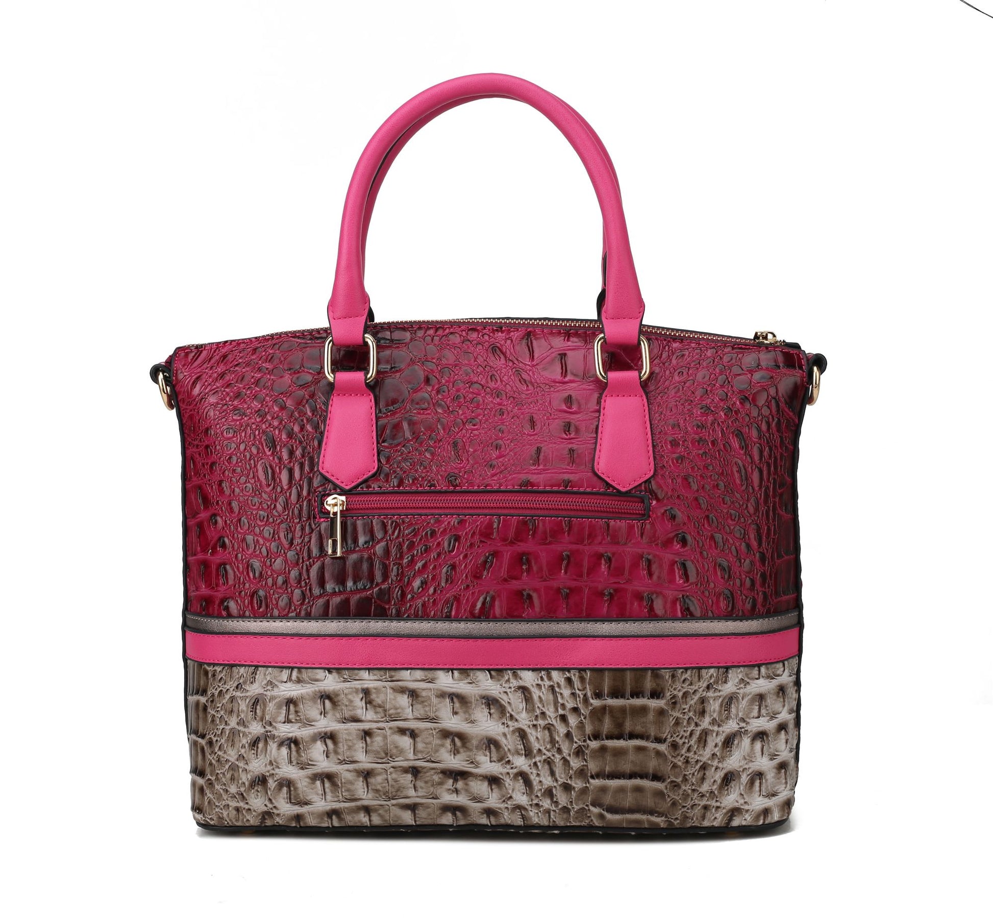 MKF Collection Autumn Crocodile Skin Tote Handbag with Wallet by Mia k Doba