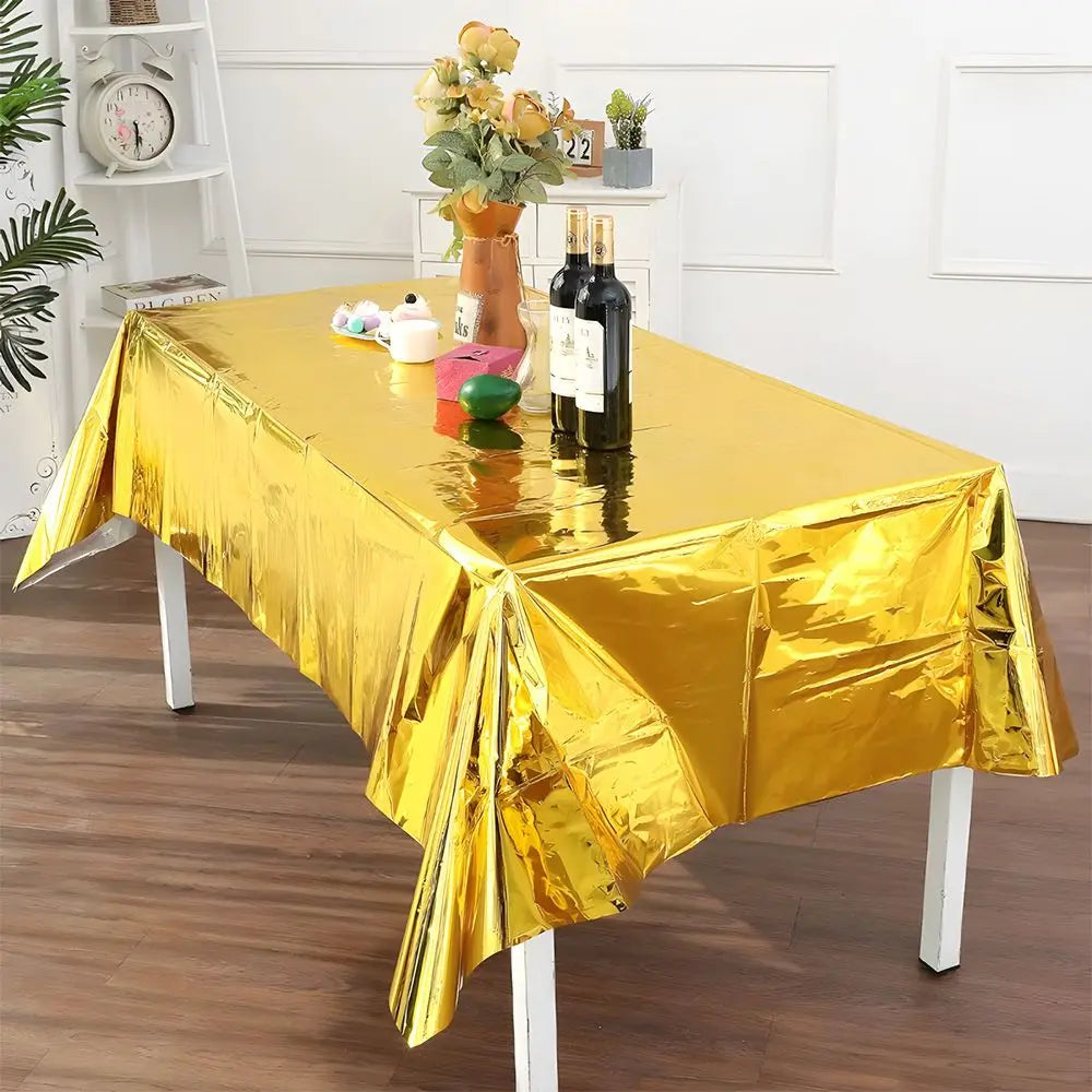 12 Pack Tablecloth Plastic - Rectangle Doba