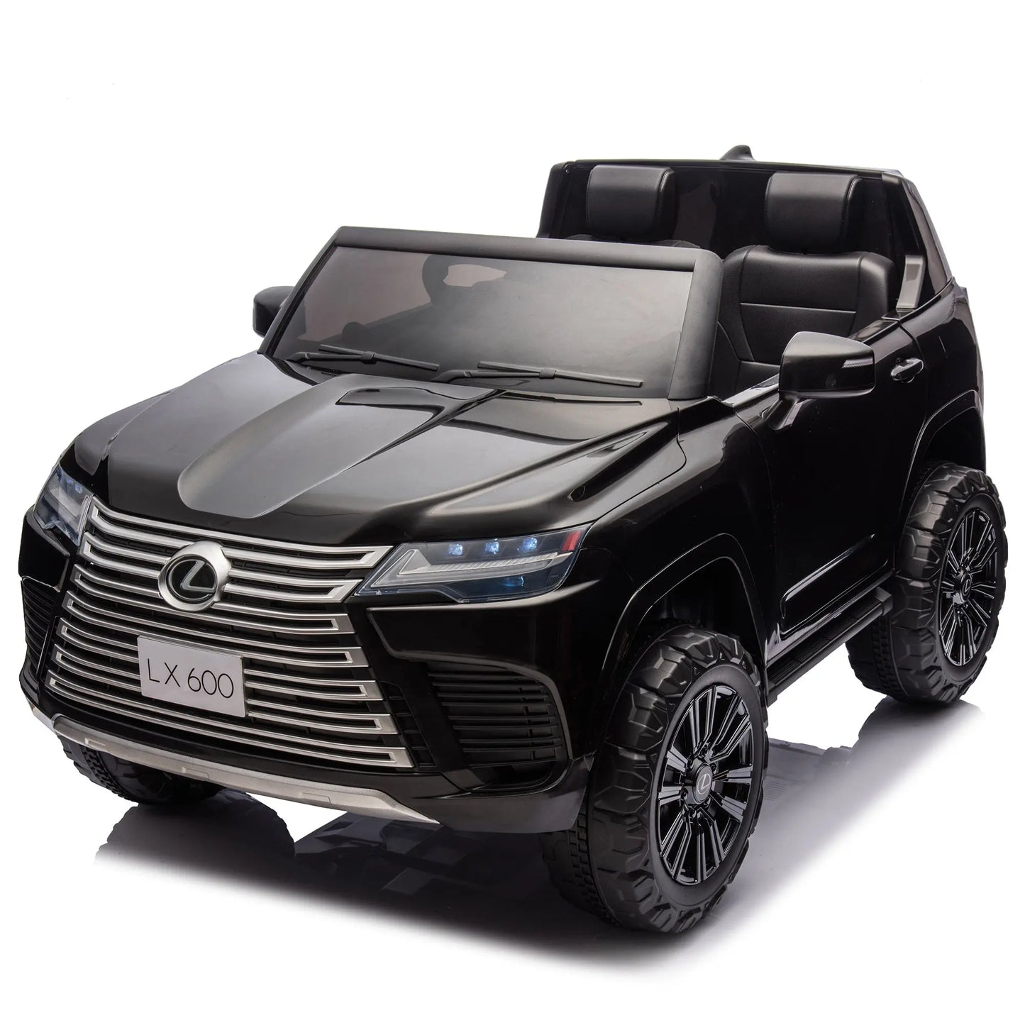 Licensed LEXUS LX600 24V Two-seater XXL Kids Ride On Car W/Parents Control,Seat width 20 inches,2WD,Four-wheel suspension,Bluetooth,MP3,Music,Power display,Speeds 1.86-3.11MPH For Kids. FX070