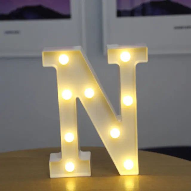 Alphabet & Number LED Light Decoration Nice Store