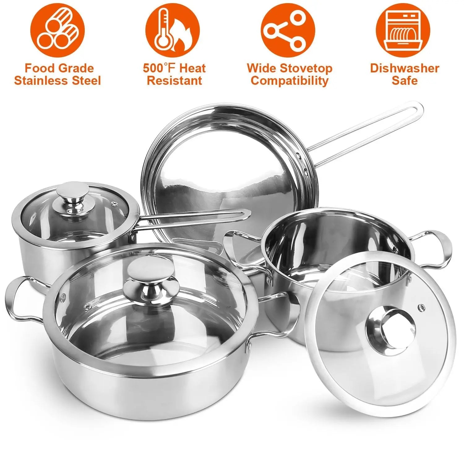 Stainless Steel Cookware Set Doba