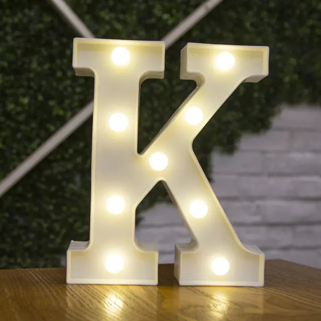 Alphabet & Number LED Light Decoration Nice Store