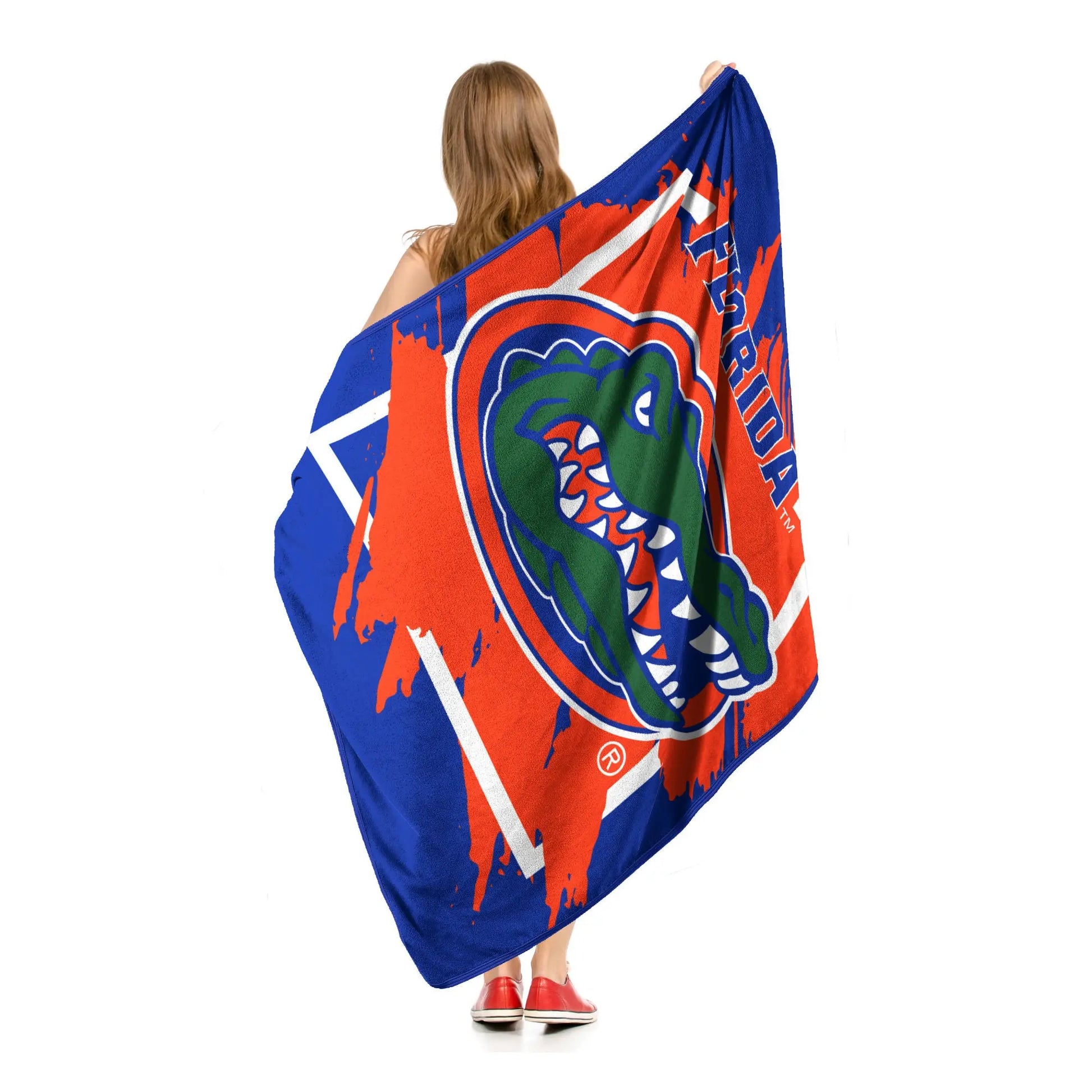 FLORIDA OFFICIAL NCAA "Dimensional" Micro Raschel Throw Blanket; 46" x 60" The Northwest Company