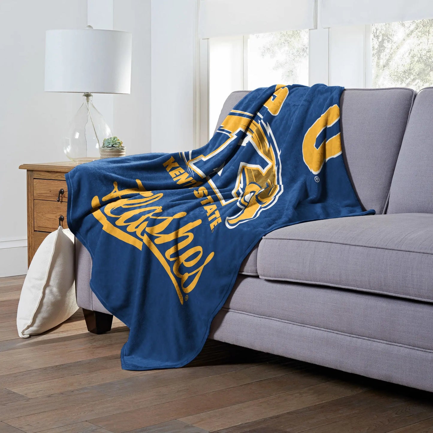 Kent State Golden OFFICIAL NCAA "Alumni" Silk Touch Throw Blanket; 50" x 60" The Northwest Company