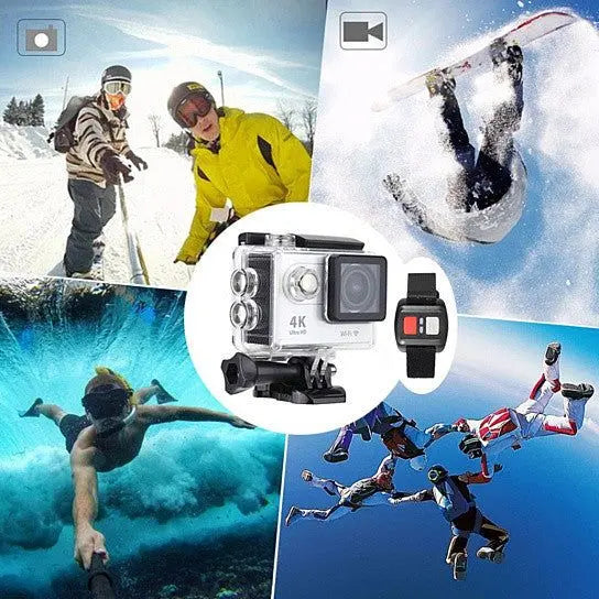 4K Action Pro Waterproof UHD Wi-Fi Camera with RF Remote and Accessories - Gee-Commerce, LLC