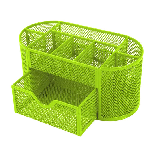 Metal Mesh Pencil Holders Desk Organizer with 9 Compartment - Gee-Commerce, LLC